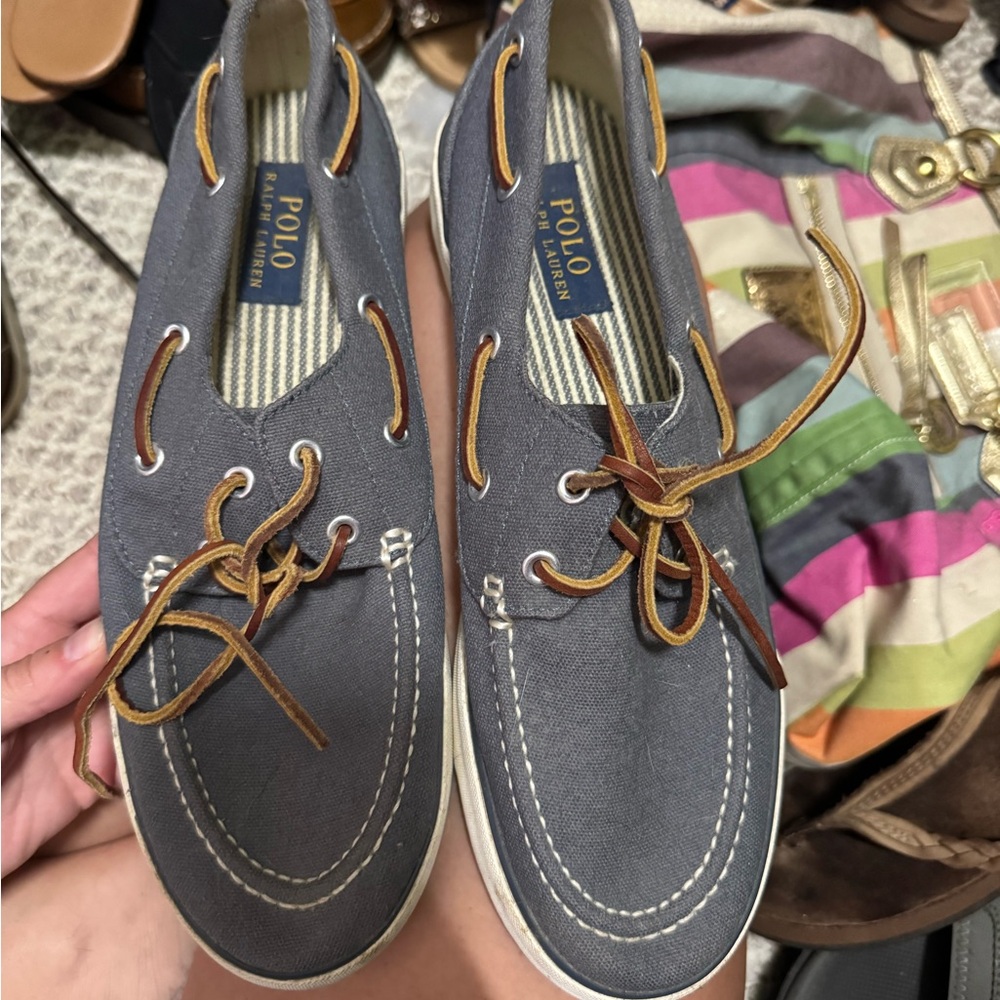 Polo by Ralph Lauren Men's Gray Boat Shoes